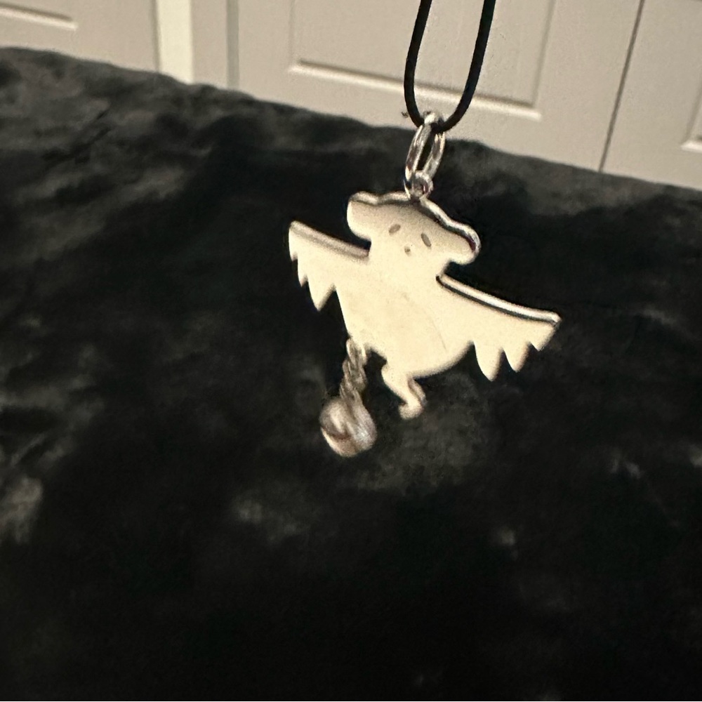 Tous Special Edition Ghost Stainless Steel Silver Necklace Pendant 👻 Rare find!